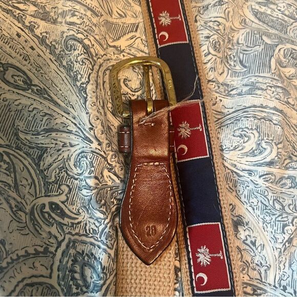 Palmetto Moon South Carolina State Flag Design Mens Belt - Picture 5 of 5